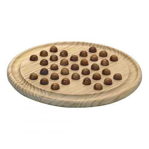 Jeu de plateau en bois Solitaire - Made in France - JeuJura