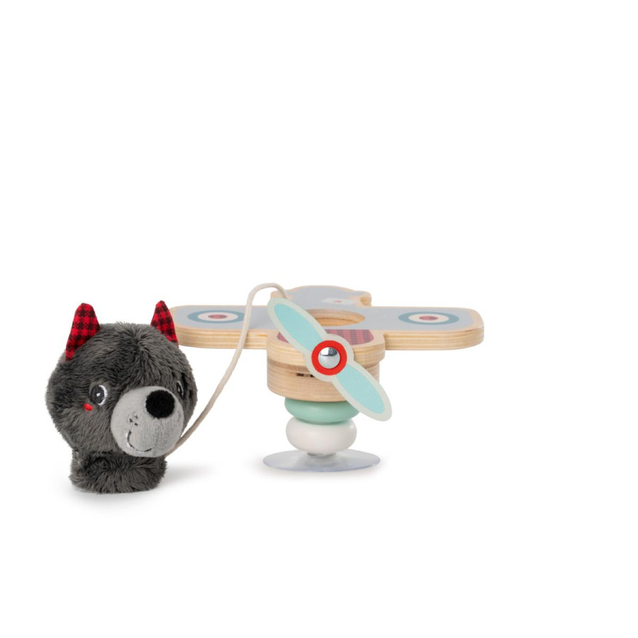 Lilliputiens Alice En Avion Swing – Jouet Ventouse Grelot, Anneaux Bois, Motricité Fine, Dès 6 Mois