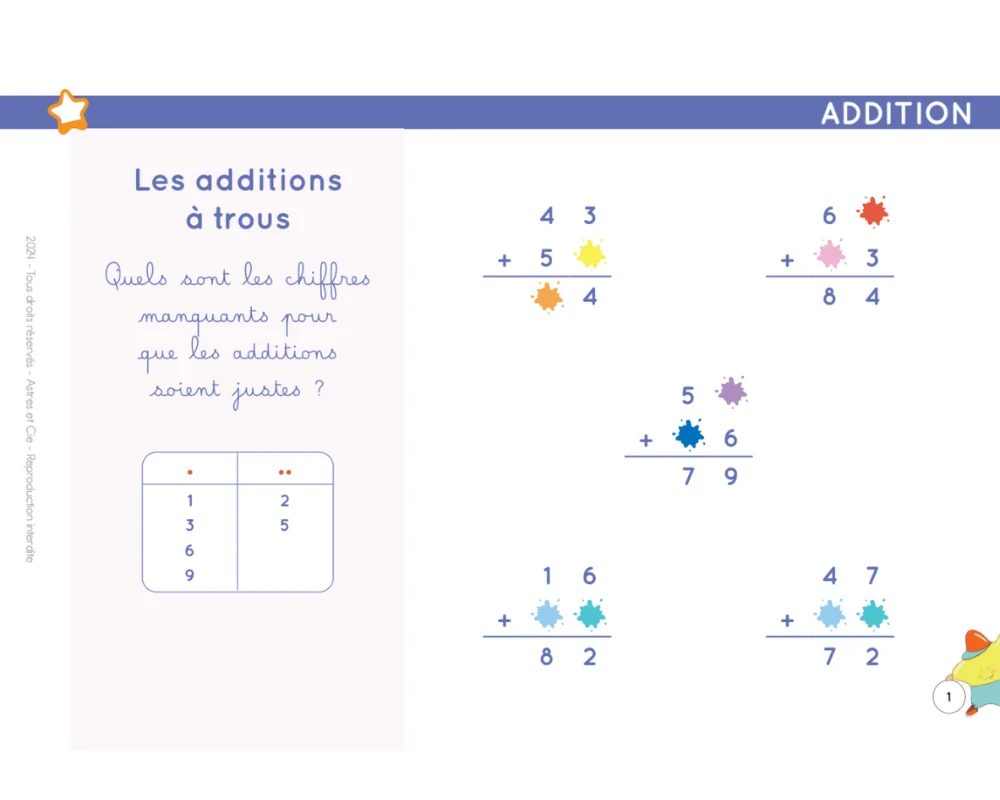 exemple addition a trous chevalet savoir jongler en calcul