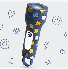 Glowy Smiley lampe torche veilleuse bleu